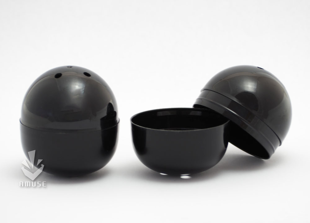 48mm空カプセル 黒(不透明) 100個入り | ガチャガチャ通販専門【あ